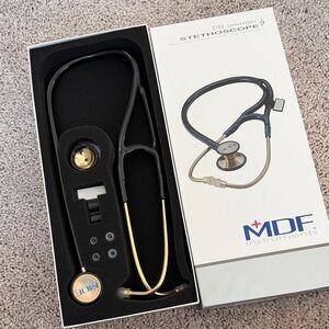 Black and Gold Stethoscope